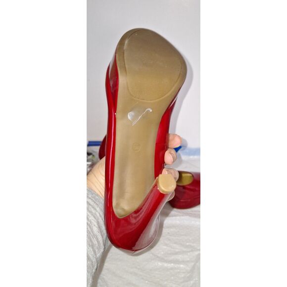 G by Guess Women's Red Platform Pumps High Heels Elegant Red Carpet Shoes 11M - Picture 8 of 10